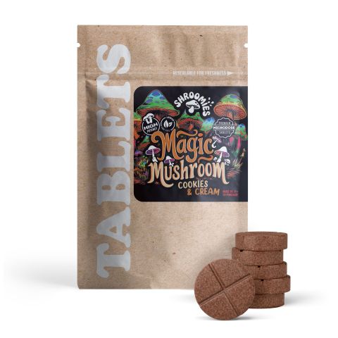 1,200mg Magic Mushroom Tablets - Cookies & Cream - Shrooomies - Thumbnail 2
