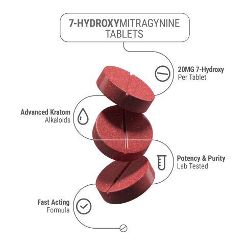 20mg 7-Hydroxy Tablets - Fruit Punch - Thumbnail 5