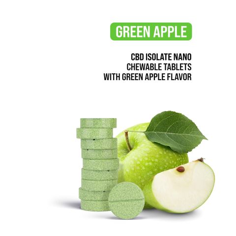 25mg CBD Isolate Nano Tablets - Green Apple - Thumbnail 4