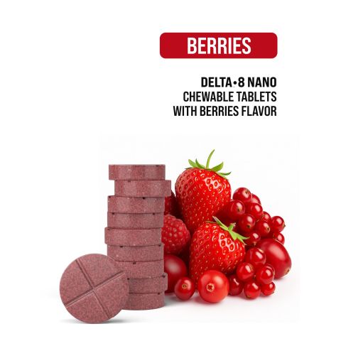 10mg D8 Nano Tablets - Berries - Thumbnail 4