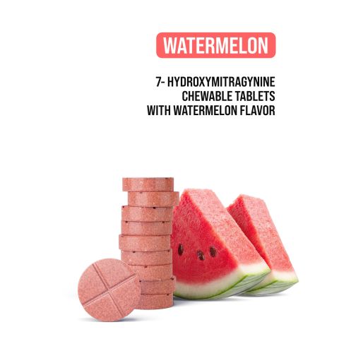 50mg 7-Hydroxy Tablets - Watermelon - Thumbnail 4