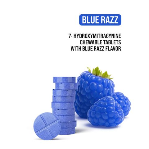 50mg 7-Hydroxy Tablets - Blue Razz - Thumbnail 4