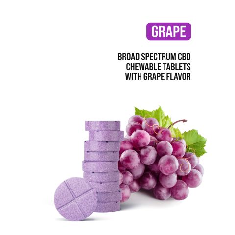 50mg Broad Spectrum CBD Nano Tablets - Grape - Thumbnail 4