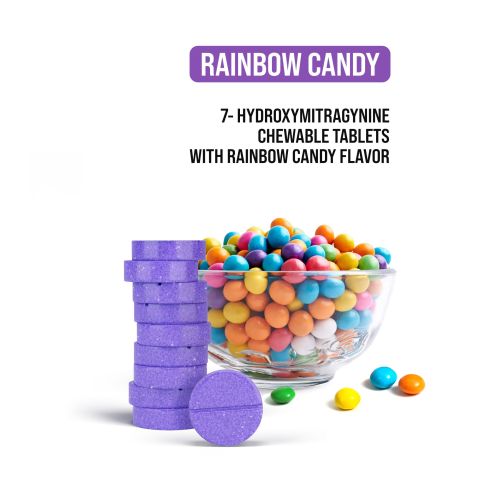 20mg 7-Hydroxy Tablets - Rainbow Candy - Thumbnail 4