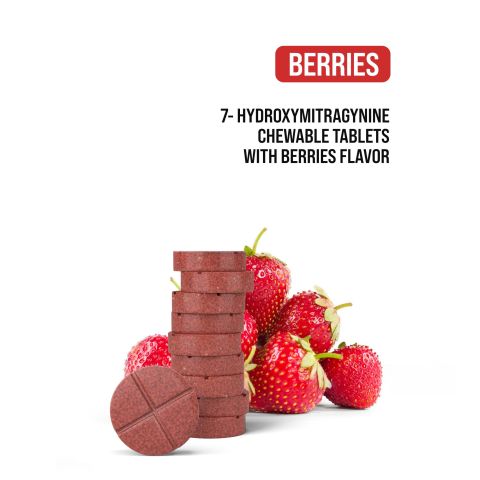 60mg 7-Hydroxy Tablets - Berries - Thumbnail 4
