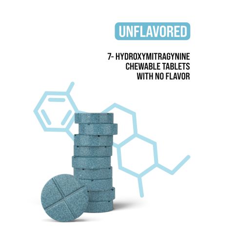 100mg 7-Hydroxy Tablets - Unflavored - Thumbnail 4