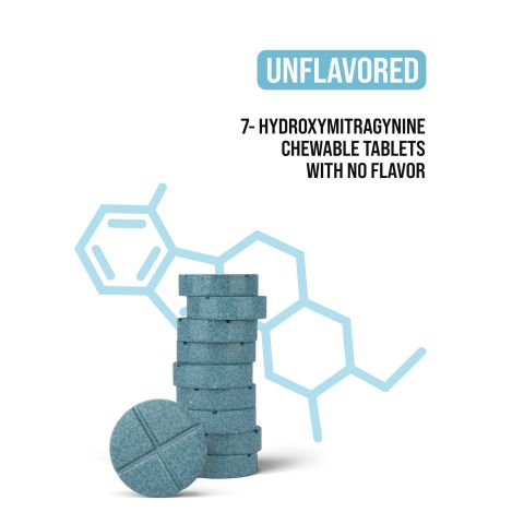 70mg 7-Hydroxy Tablets - Unflavored - Thumbnail 4