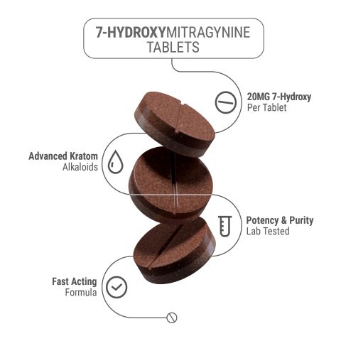 20mg 7-Hydroxy Tablets - Caramel - Thumbnail 5