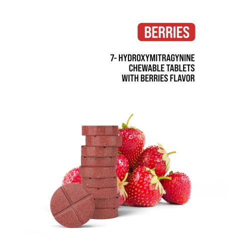 70mg 7-Hydroxy Tablets - Berries - Thumbnail 4