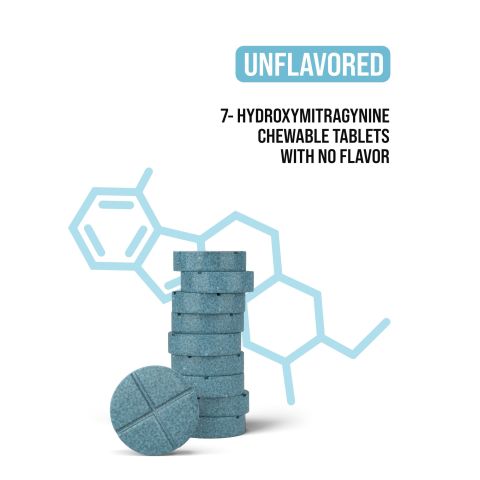 90mg 7-Hydroxy Tablets - Unflavored - Thumbnail 4
