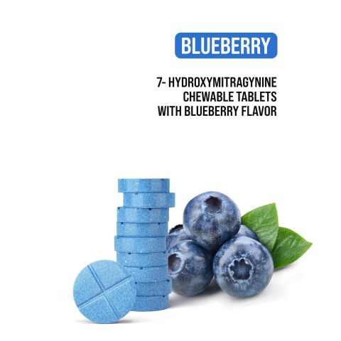 60mg 7-Hydroxy Tablets - Blueberry - Thumbnail 4
