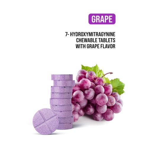 60mg 7-Hydroxy Tablets - Grape - Thumbnail 4