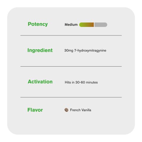 60mg 7-Hydroxy Tablets - French Vanilla - Thumbnail 7