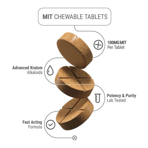 100mg Kratom Extract MIT-100 Tablets - Mango - Thumbnail 5