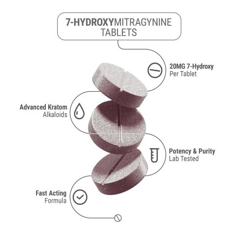 20mg 7-Hydroxy Tablets - Lychee - Thumbnail 5