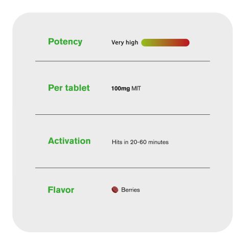 100mg Kratom Extract MIT-100 Tablets - Berries - Thumbnail 7