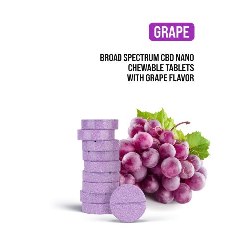 25mg Broad Spectrum CBD Nano Tablets - Grape - Thumbnail 4