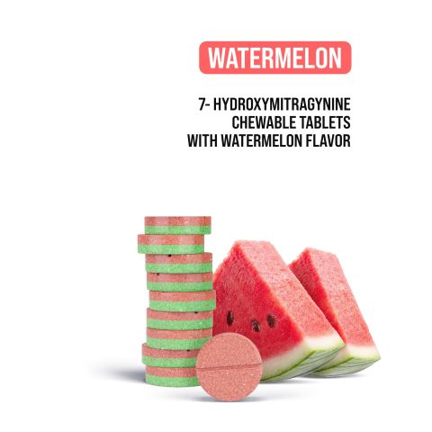 10mg 7-Hydroxy Chewable Tablets - Watermelon - Simply Tabs - Thumbnail 4
