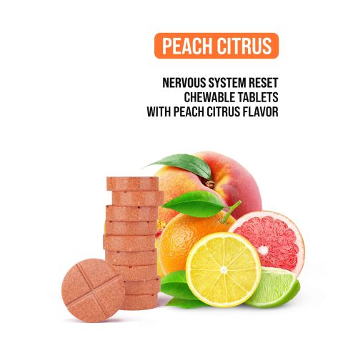 L-Theanine, L-THP, Ashwagandha Tablets - Peach Citrus - Thumbnail 5