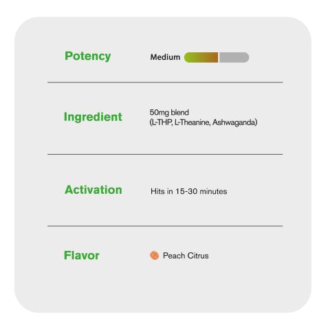 L-Theanine, L-THP, Ashwagandha Tablets - Peach Citrus - Thumbnail 6