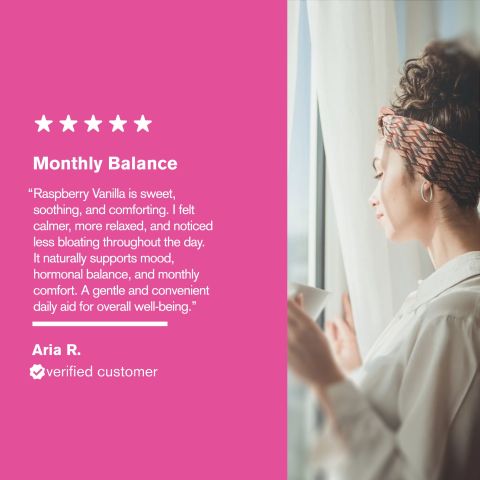 500mg PMS Mood + Bloat - Raspberry Vanilla - Thumbnail 7