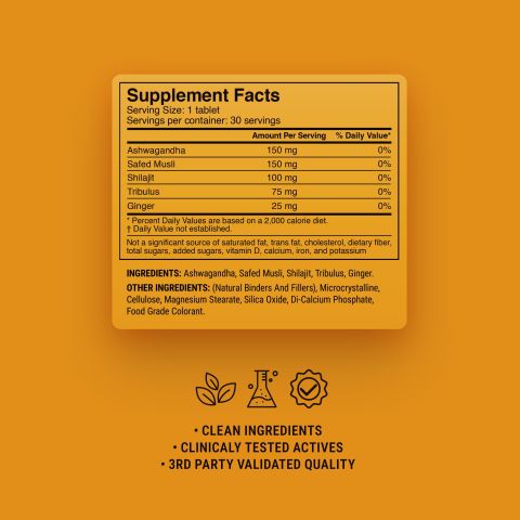 500mg Performance+Testosterone Combo - Spiced Citrus - Thumbnail 9