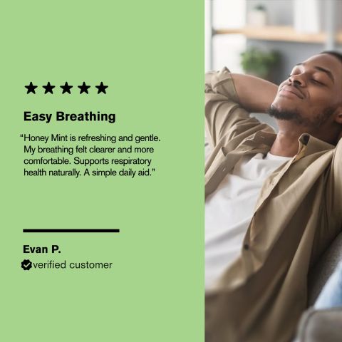 500mg Respiratory Wellness - Honey Mint - Thumbnail 7