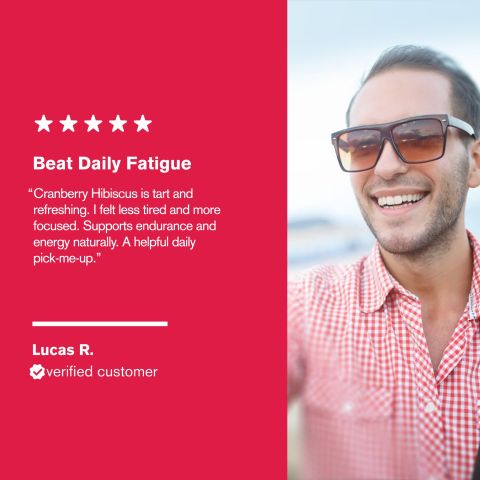 500mg Anti-Fatigue Rhodiola - Cranberry Hibiscus - Thumbnail 7