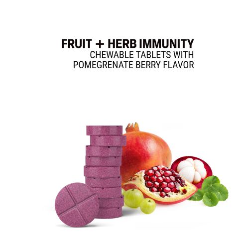 500mg Fruit + Herb Immunity - Pomegranate Berry - Thumbnail 4