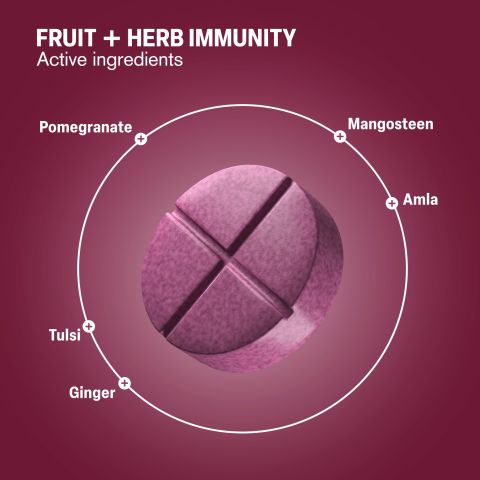 500mg Fruit + Herb Immunity - Pomegranate Berry - Thumbnail 5