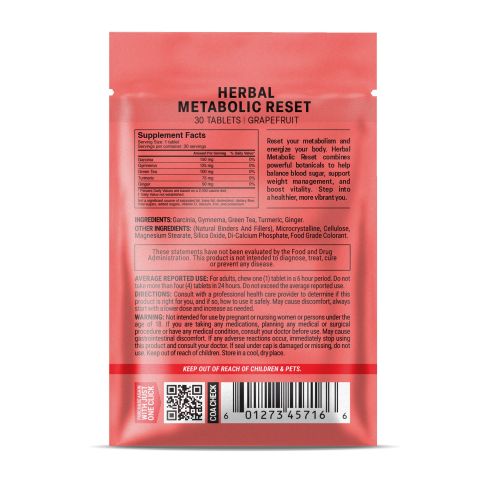 500mg Herbal Metabolic Reset - Grapefruit - Thumbnail 8