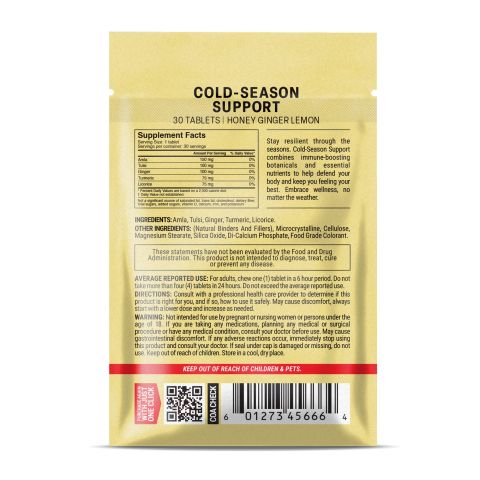 500mg Cold Season Support - Honey Ginger Lemon - Thumbnail 8