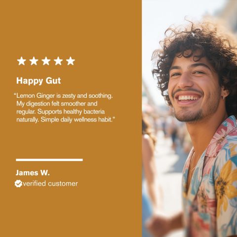 500mg Daily Prebiotic - Lemon Ginger - Thumbnail 7