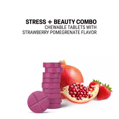 500mg Stress + Beauty Combo - Strawberry Pomegranate - Thumbnail 4