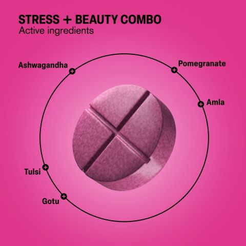 500mg Stress + Beauty Combo - Strawberry Pomegranate - Thumbnail 5