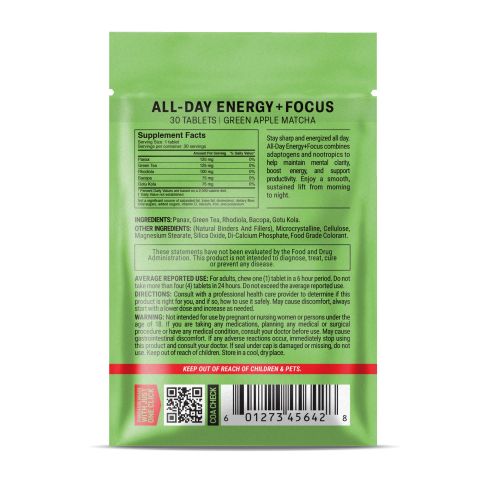 500mg All-Day Energy + Focus - Green Apple Matcha - Thumbnail 8