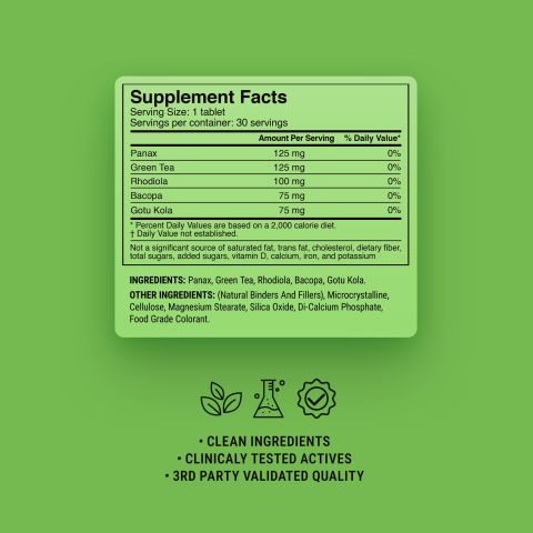 500mg All-Day Energy + Focus - Green Apple Matcha - Thumbnail 9