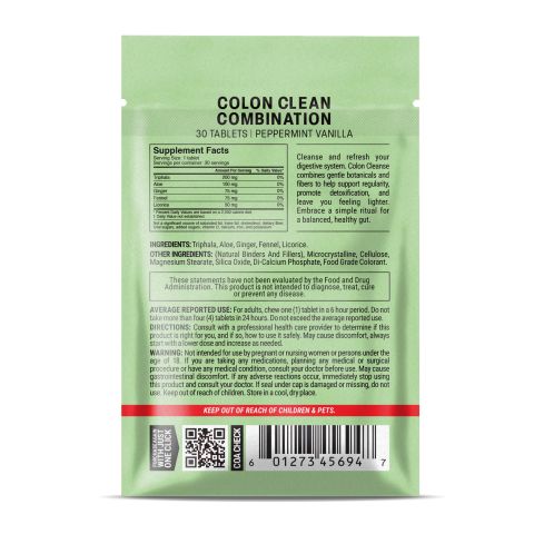 500mg Colon Clean Combination - Peppermint Vanilla - Thumbnail 8