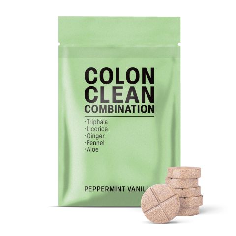 500mg - Colon Clean Combination - Peppermint Vanilla - Mood Tablets - Thumbnail 2