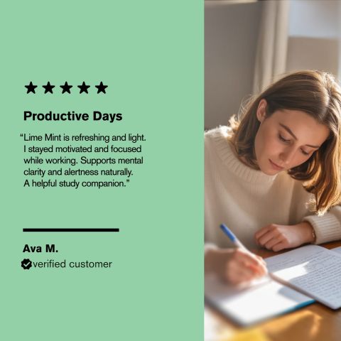 500mg Study Work Productivity - Lime Mint - Thumbnail 7
