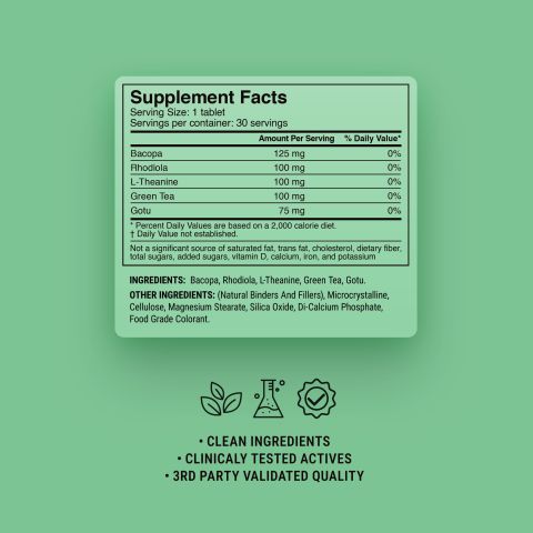 500mg Study Work Productivity - Lime Mint - Thumbnail 9