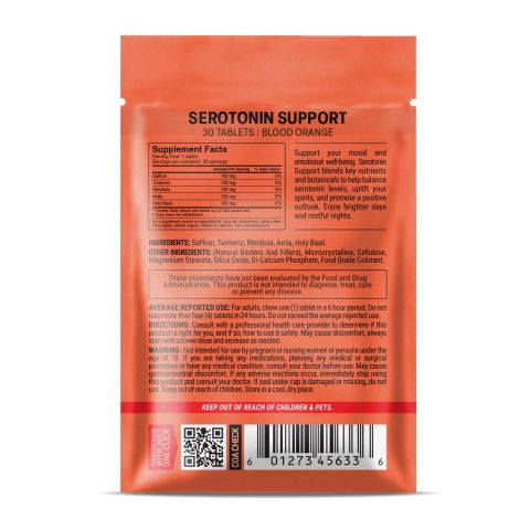 500mg - Serotonin Support - Blood Orange - Mood Tablets - Thumbnail 8