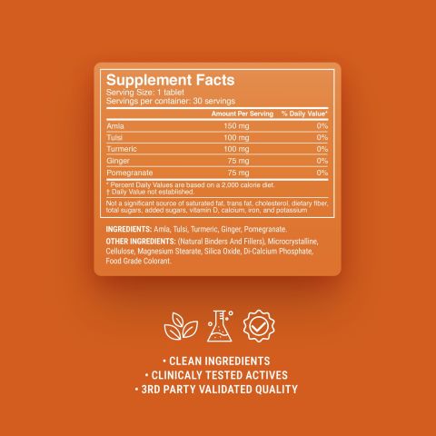500mg - Daily Immune Booster - Honey Citrus - Mood Tablets - Thumbnail 9
