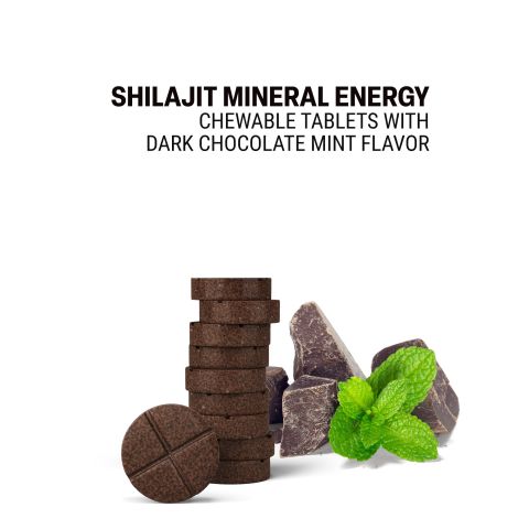 500mg Shilajit Mineral Energy - Dark Chocolate Mint - Thumbnail 4