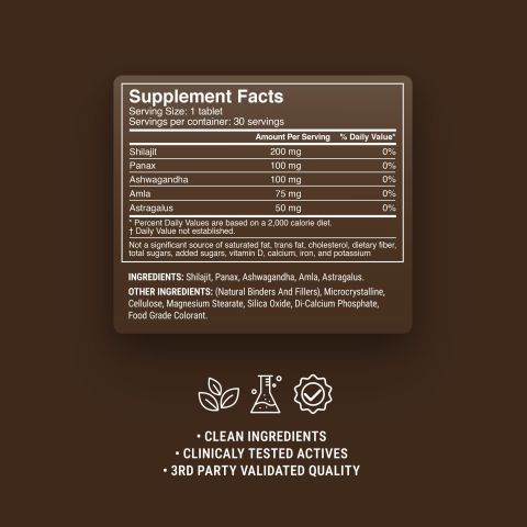 500mg Shilajit Mineral Energy - Dark Chocolate Mint - Thumbnail 9