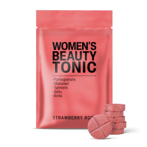 500mg Women's Beauty Tonic - Strawberry Rose - Thumbnail 2