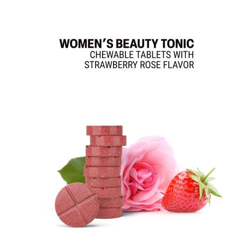 500mg Women's Beauty Tonic - Strawberry Rose - Thumbnail 4