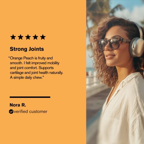 500mg Collagen + Cartilage Support - Orange Peach - Thumbnail 7
