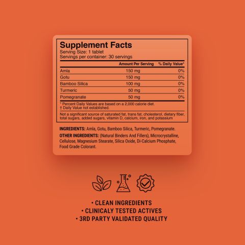 500mg Collagen Support Herbs - Peach Pomegranate - Thumbnail 9