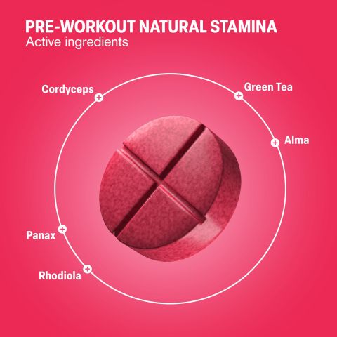 500mg Pre-Workout Natural Stamina - Berry Lemon - Thumbnail 5